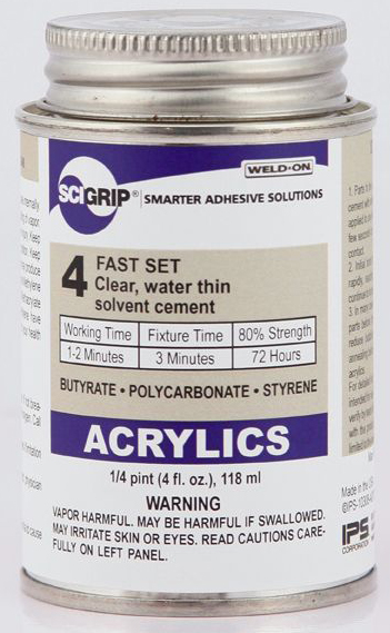 4oz WELD-ON #4 (ACRYLIC, PC) - Acrylic Cements